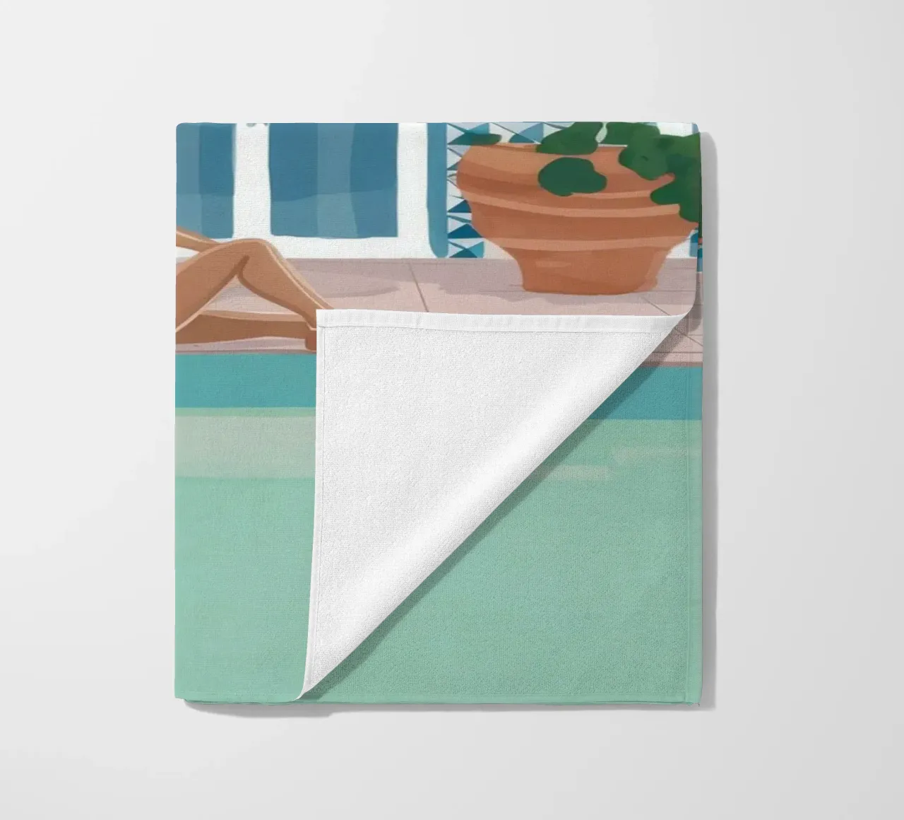 Azure Poolside Leisure telo mare da Stone Patina