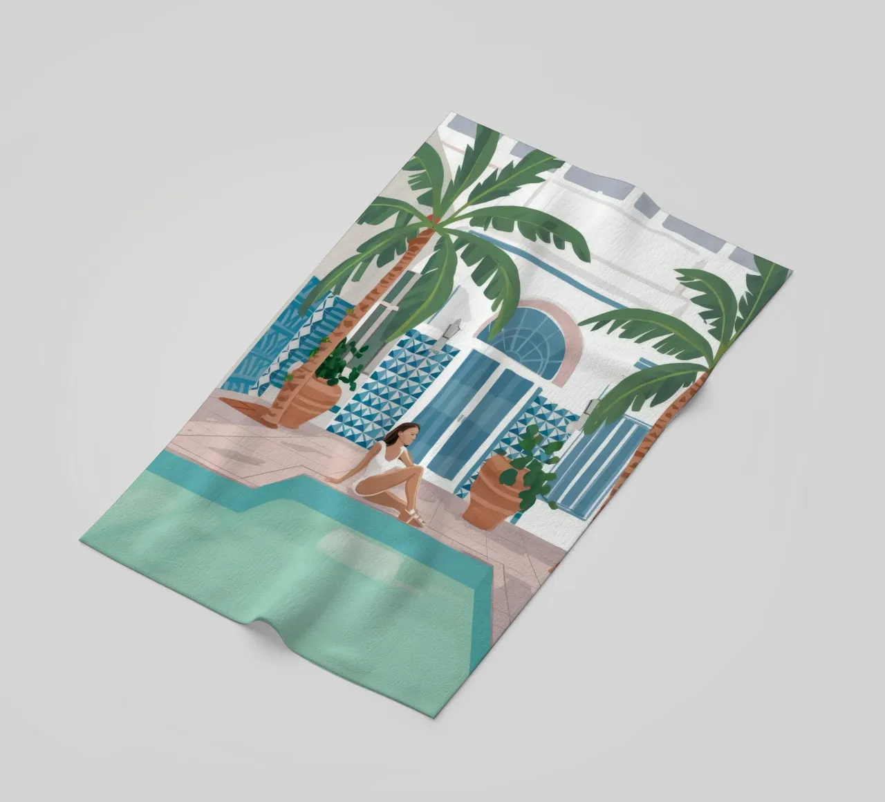 Azure Poolside Leisure telo mare da Stone Patina