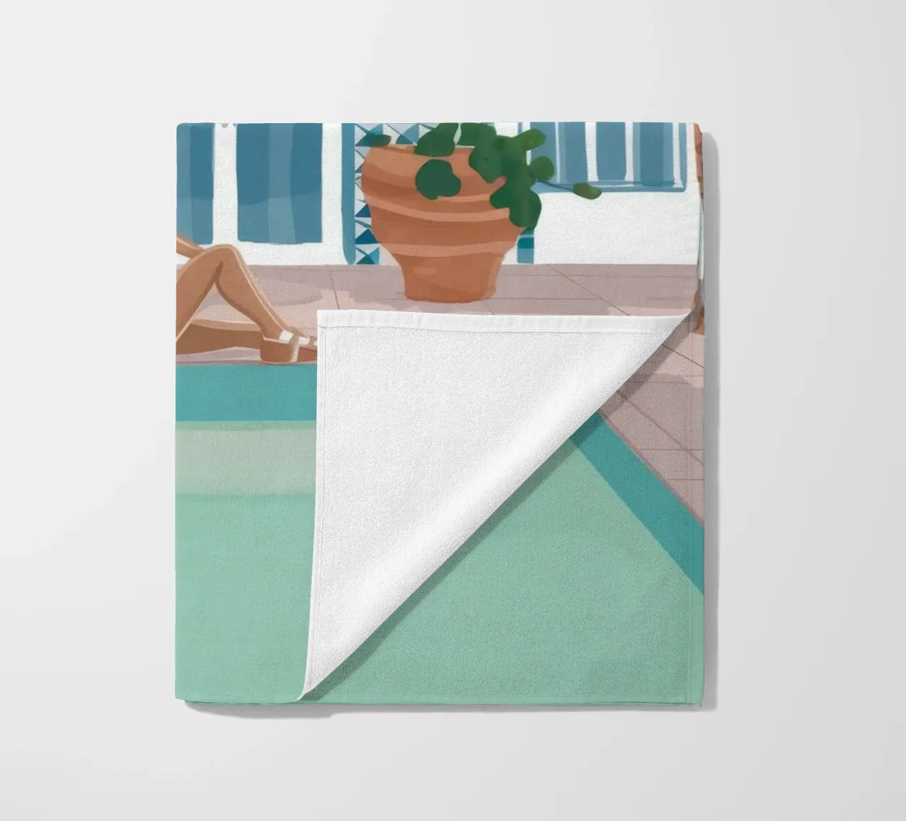 Azure Poolside Leisure telo mare da Stone Patina