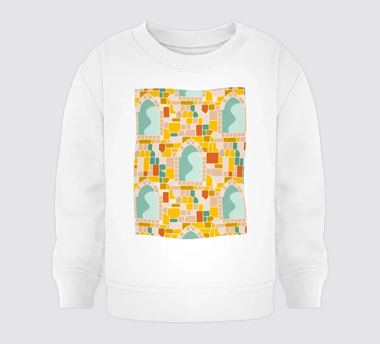 Mosaico di sole felpa neonato da Kintsugi99