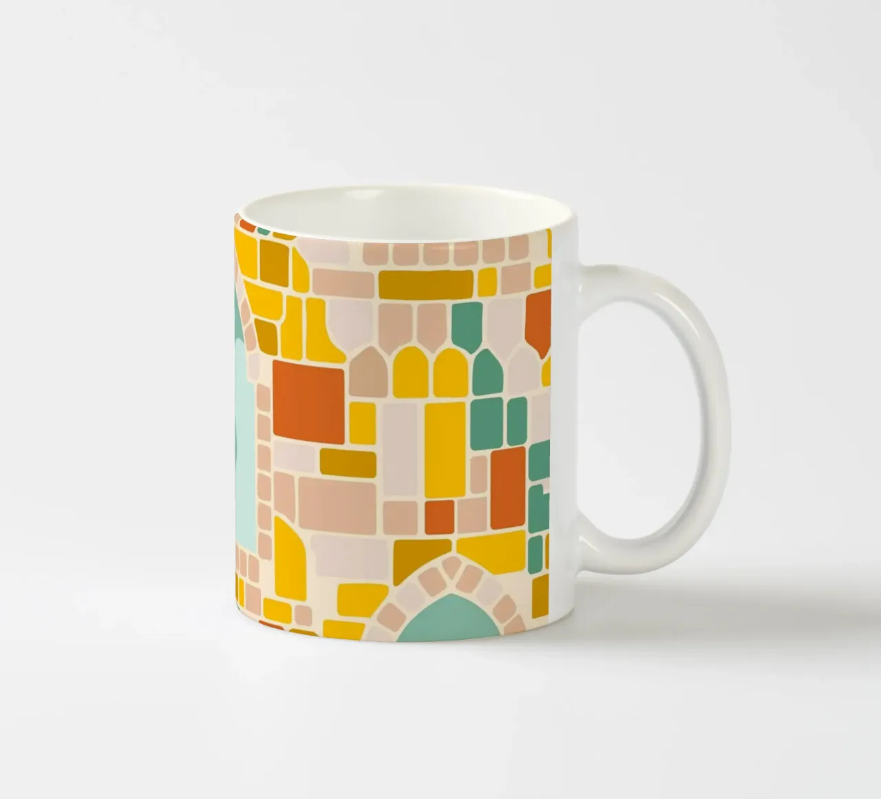 Mosaico di sole tazza in ceramica da Kintsugi99