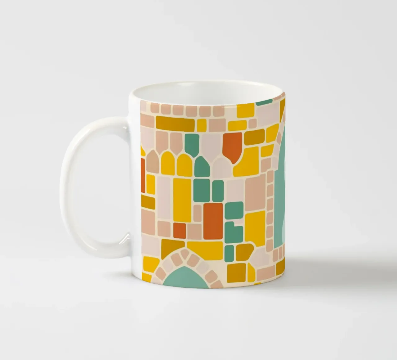 Mosaico di sole tazza in ceramica da Kintsugi99