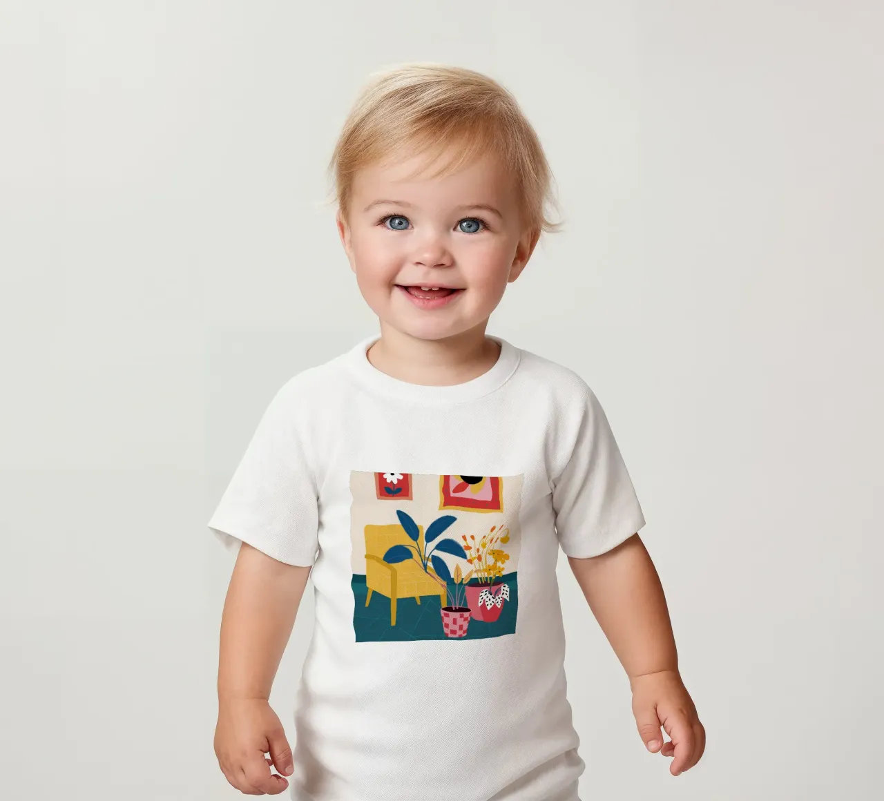 Chromatic Jungle Lounge baby t-shirt by Stone Patina