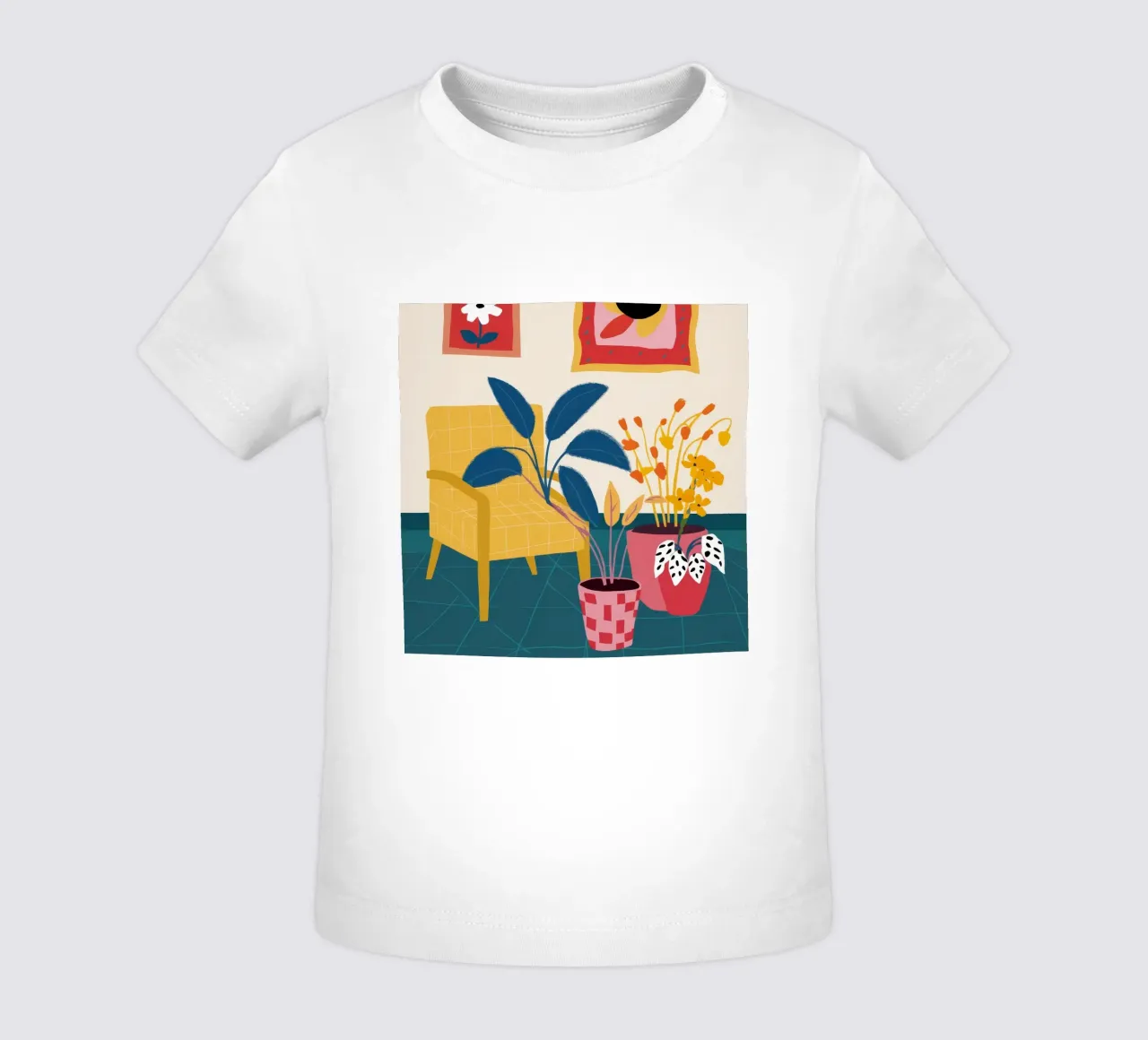 Chromatic Jungle Lounge baby t-shirt by Stone Patina