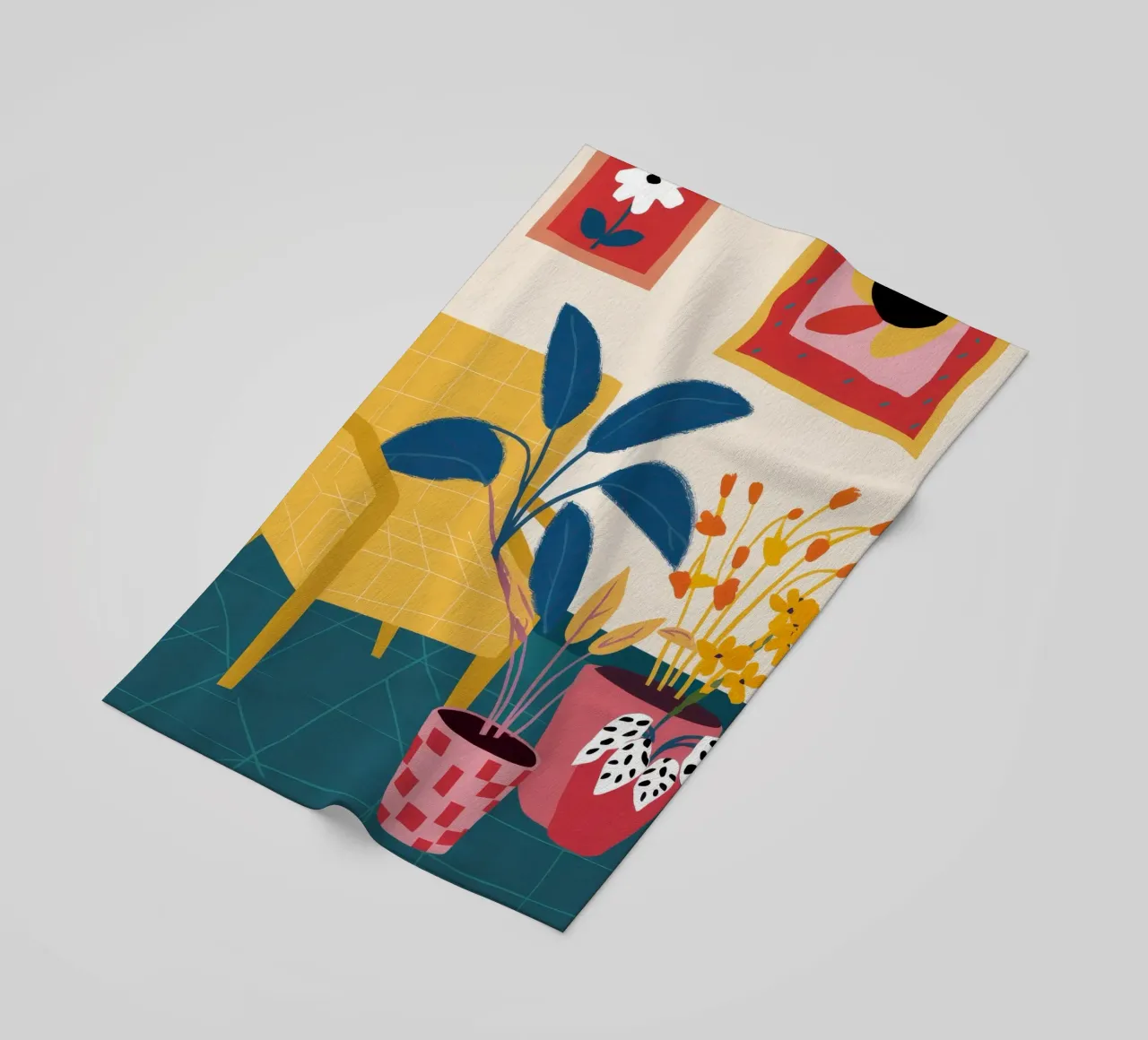 Chromatic Jungle Lounge beach towel by Stone Patina