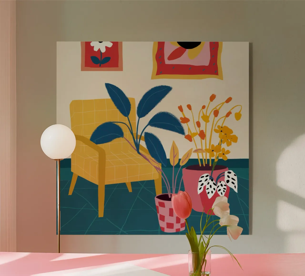 Giungla cromatica Lounge plexiglass da Stone Patina