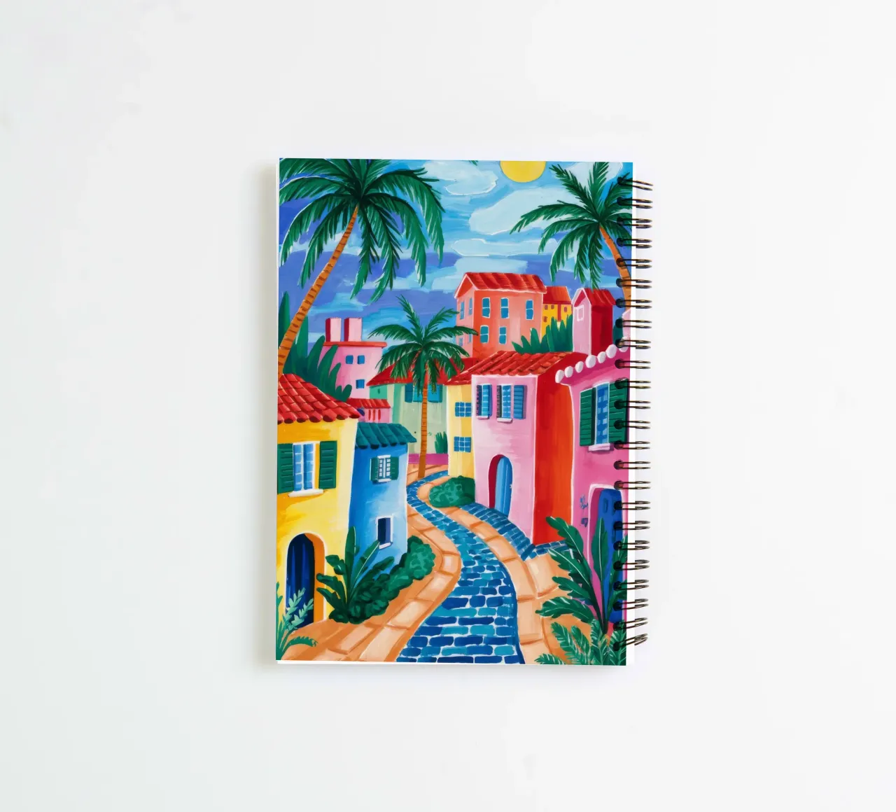 Coastal Path Paradise spiral notebook by Jasper Rune