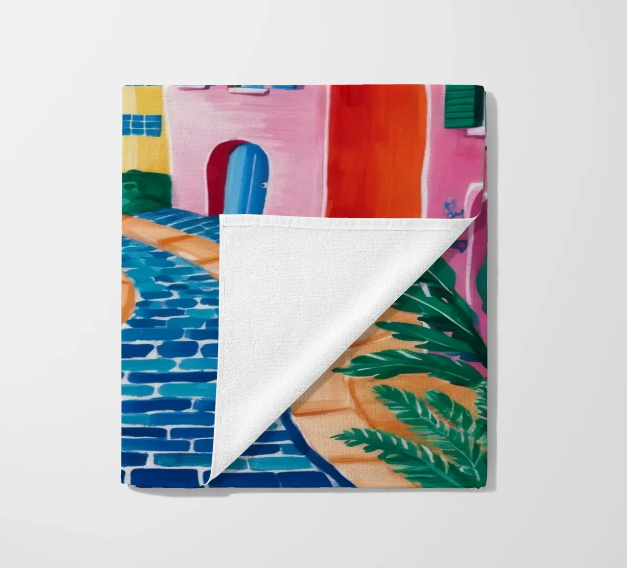 Coastal Path Paradise beach towel by Jasper Rune