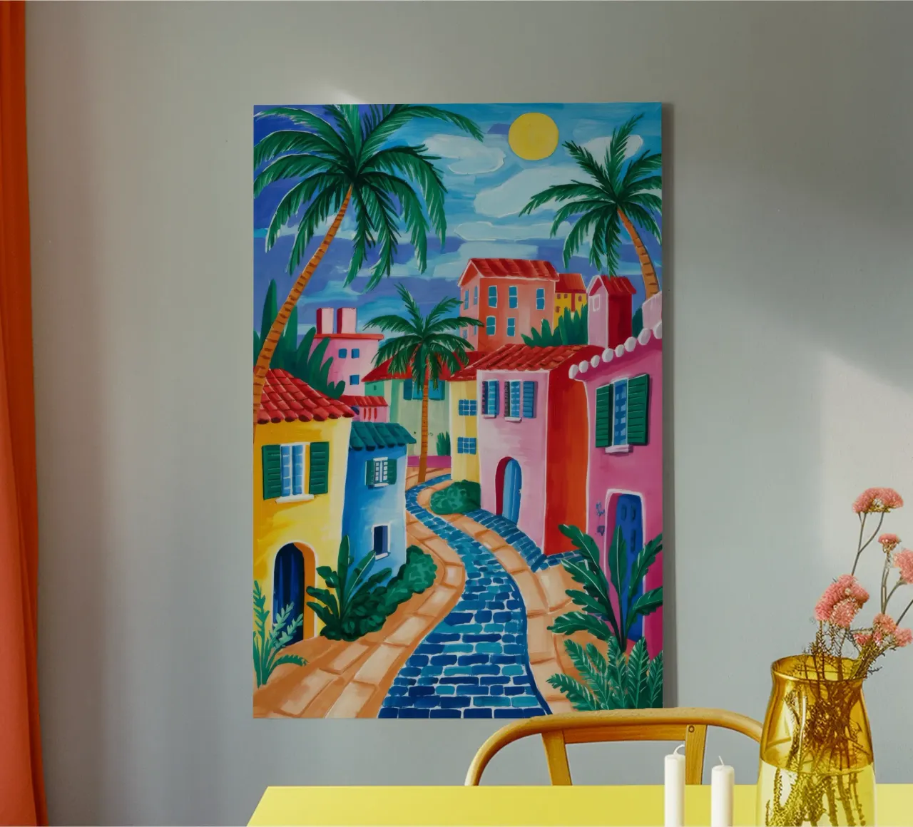 Coastal Path Paradise canvas by Jasper Rune