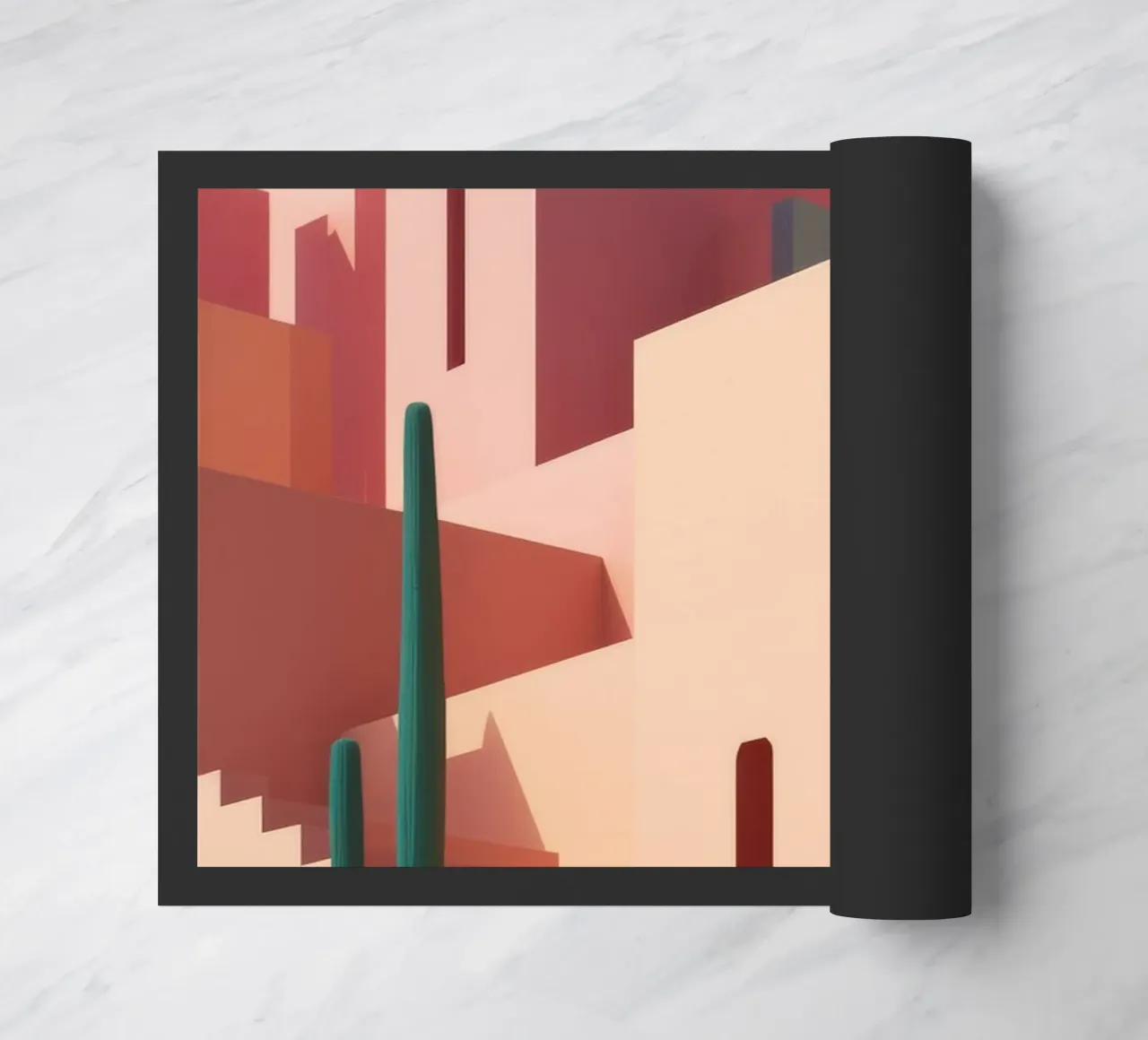 Terracotta Canyon Steps doormat by Stone Patina