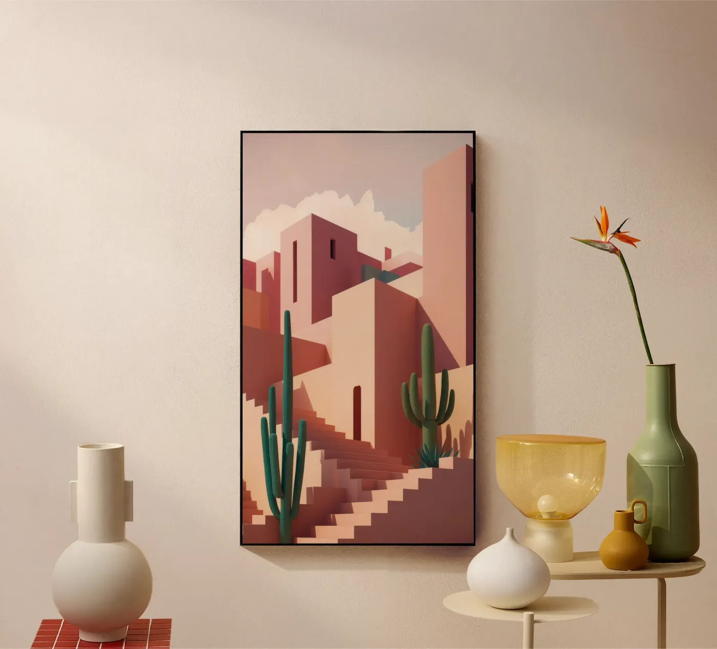 Terracotta Canyon Steps plexiglass da Stone Patina