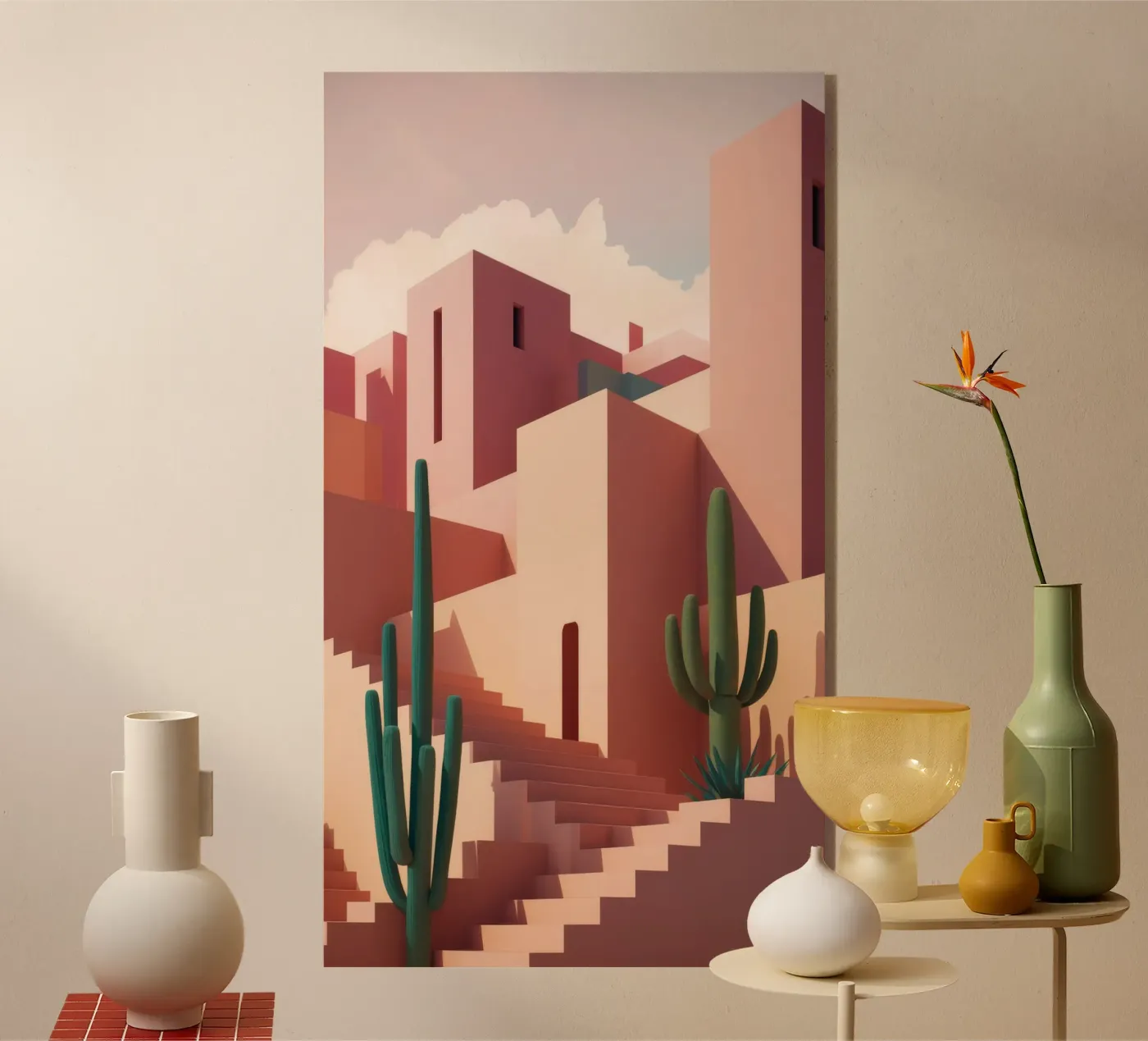 Terracotta Canyon Steps plexiglass da Stone Patina