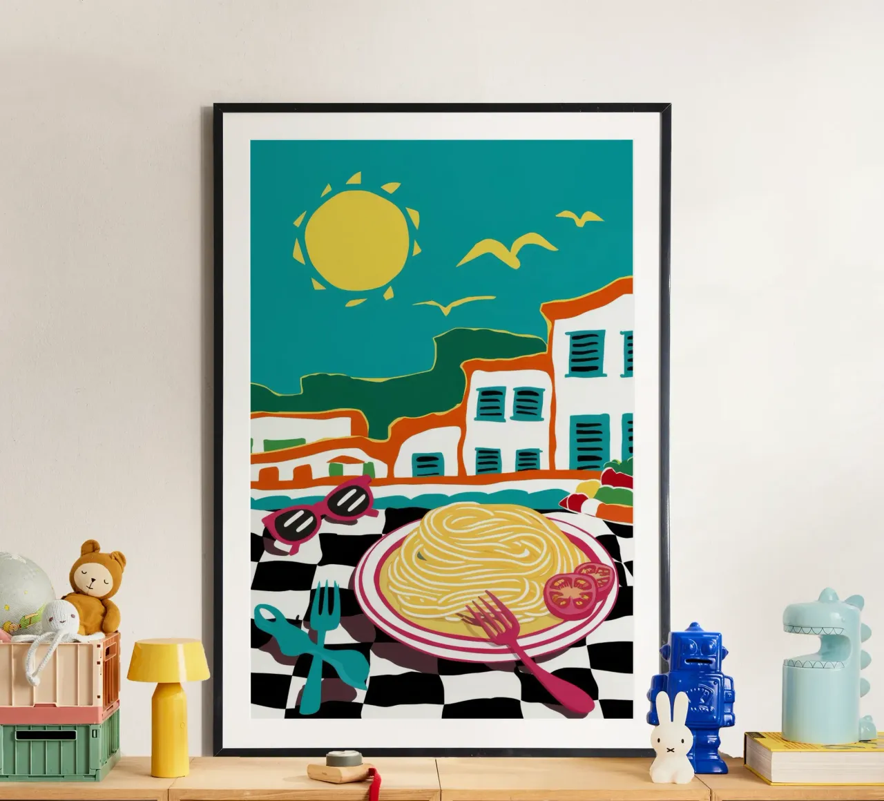 Sogno di pasta costiera poster da Ember Stone