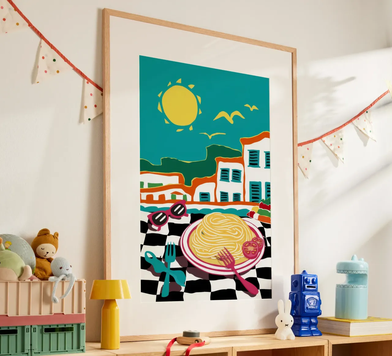 Sogno di pasta costiera poster da Ember Stone
