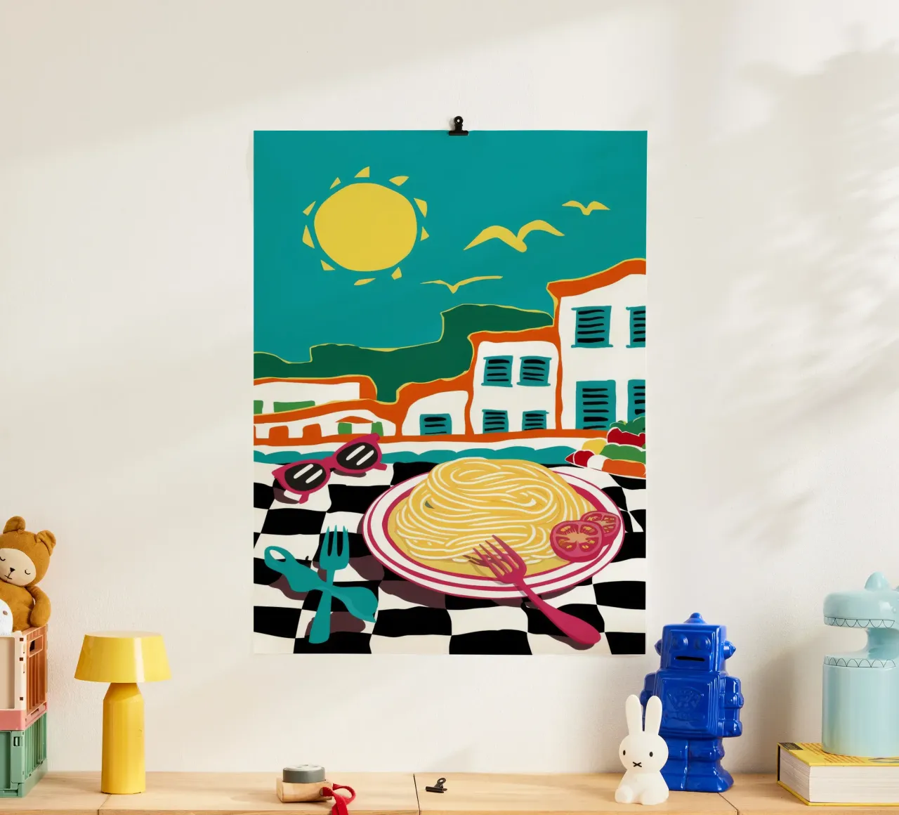 Sogno di pasta costiera poster da Ember Stone