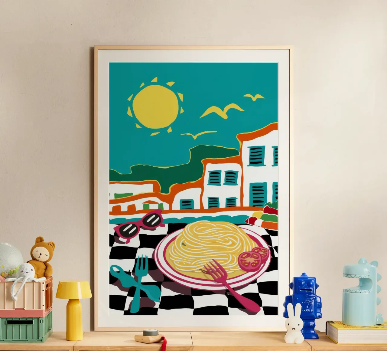 Sogno di pasta costiera poster da Ember Stone