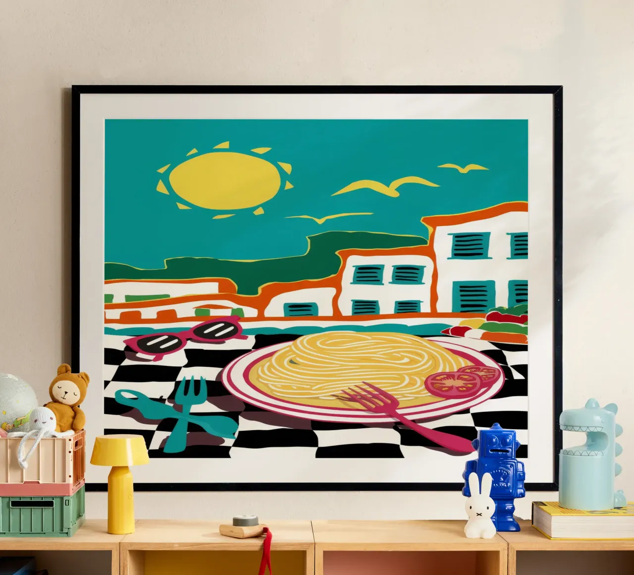 Sogno di pasta costiera poster da Ember Stone