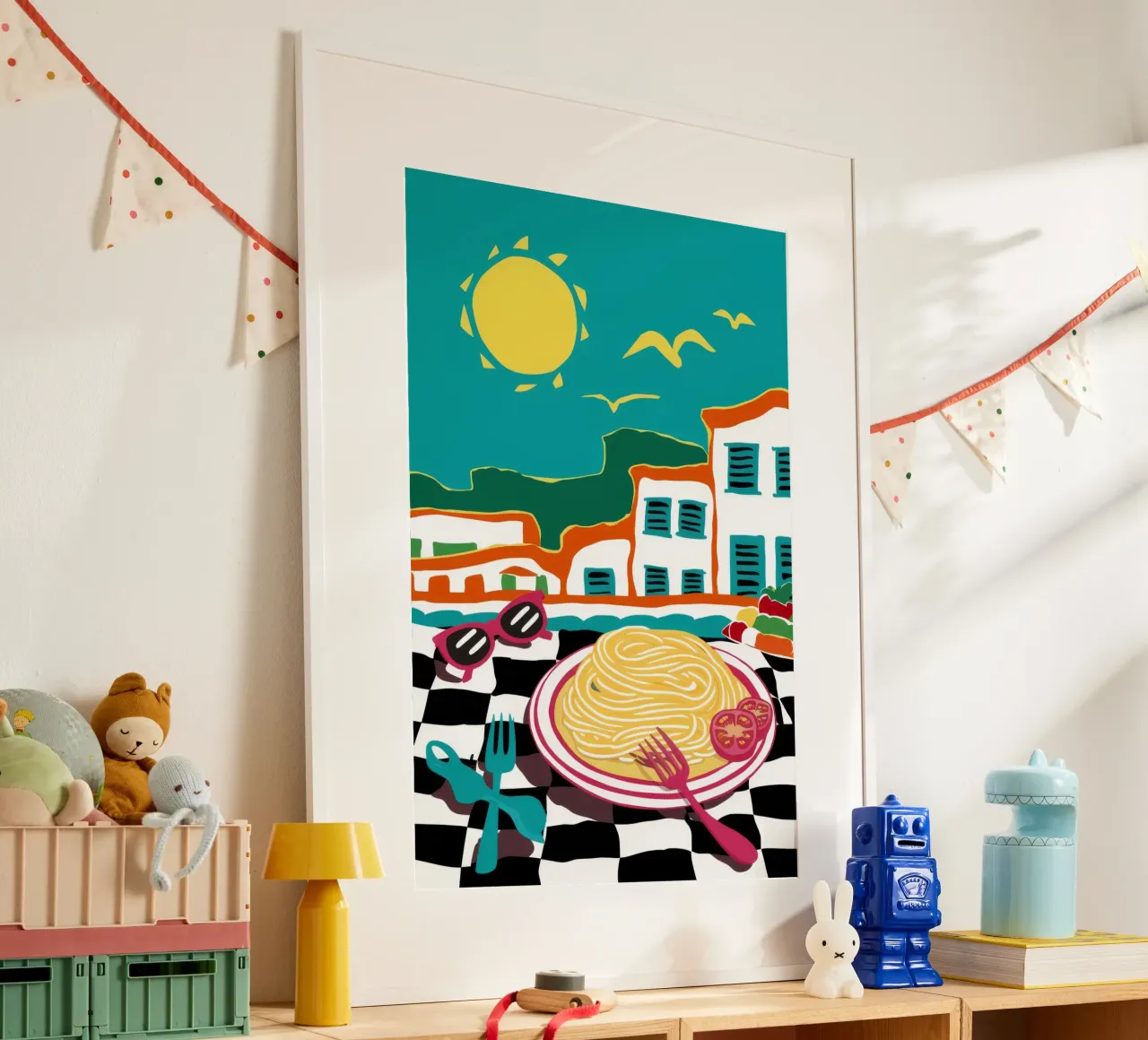 Sogno di pasta costiera poster da Ember Stone