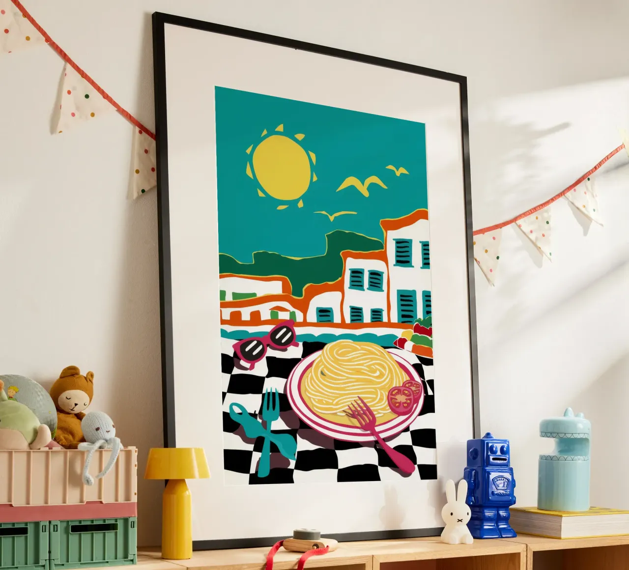 Sogno di pasta costiera poster da Ember Stone