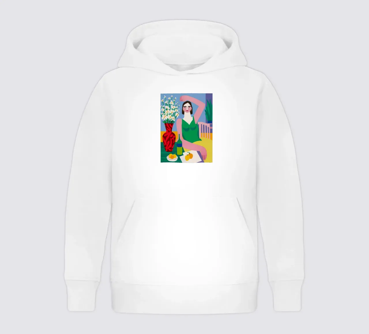 Grüner Sommerschlaf Kinder Hoodie von Ember Stone
