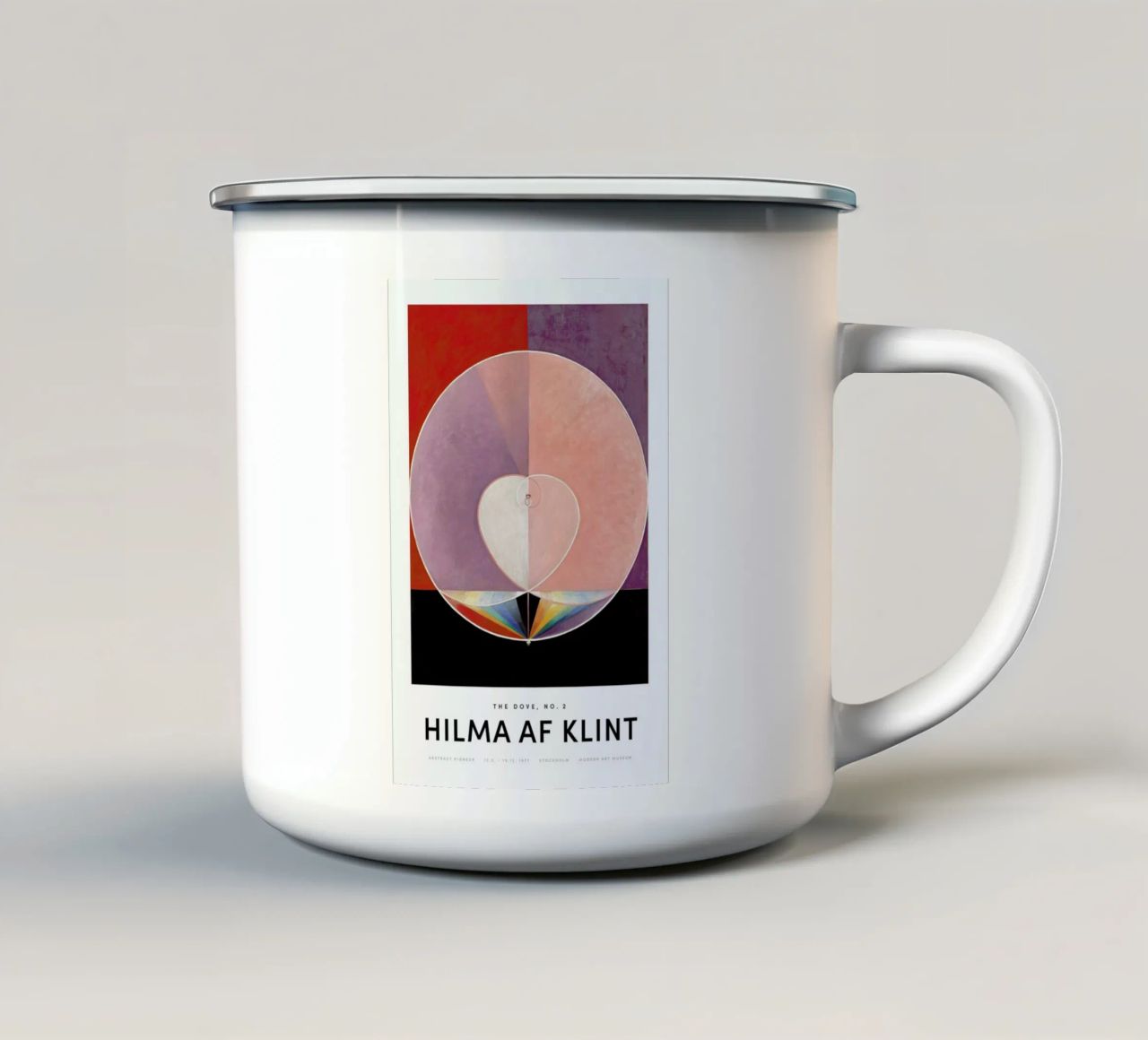 Hilma af Klint - The Dove, No. 2 II tazza in smalto da Vintage by JUNIQE