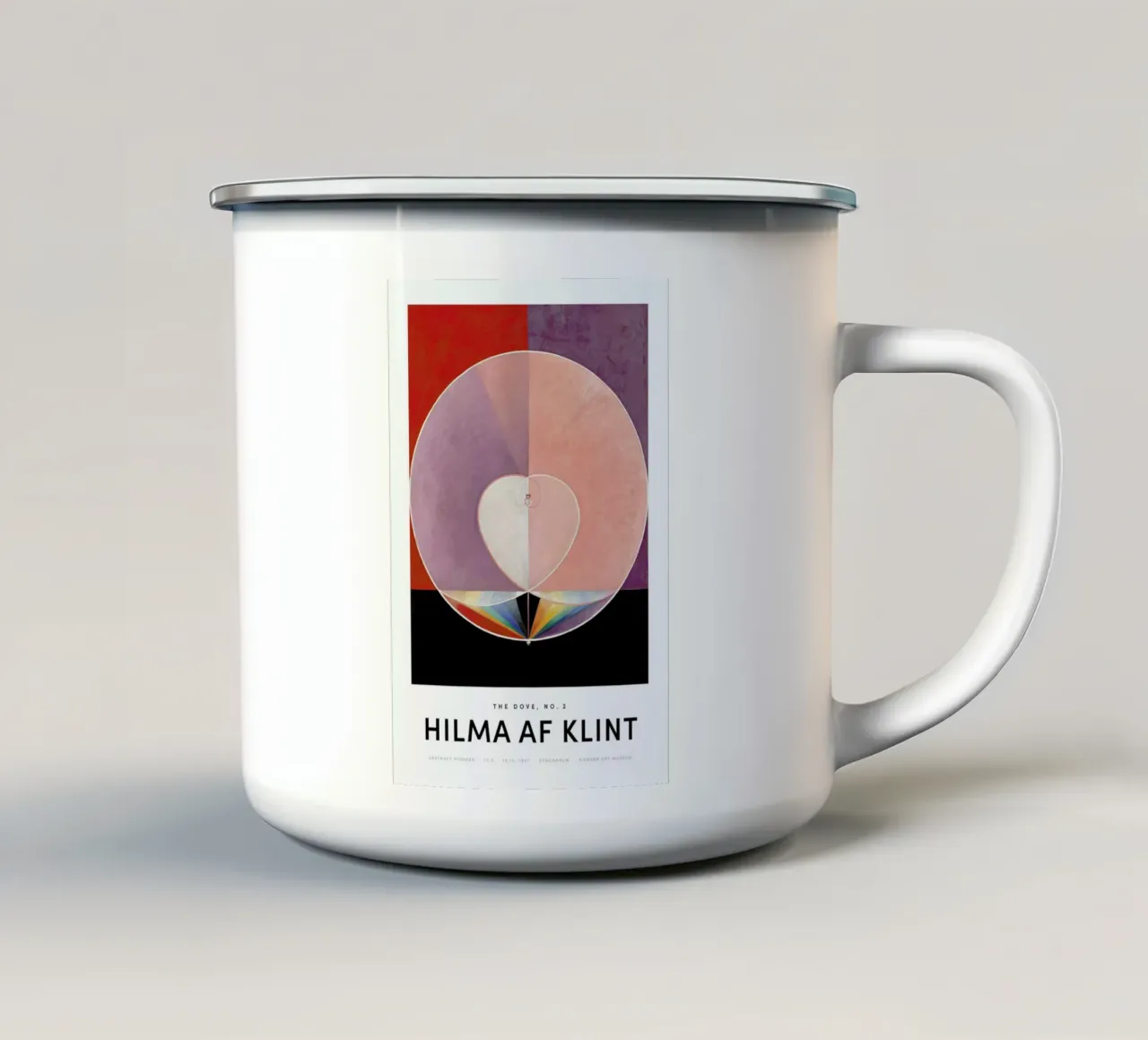 Hilma af Klint - The Dove, No. 2 II Emaille Tasse von Vintage by JUNIQE