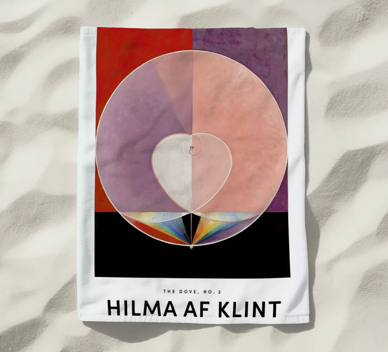 Hilma af Klint - The Dove, No. 2 II toalla de playa de Vintage by JUNIQE
