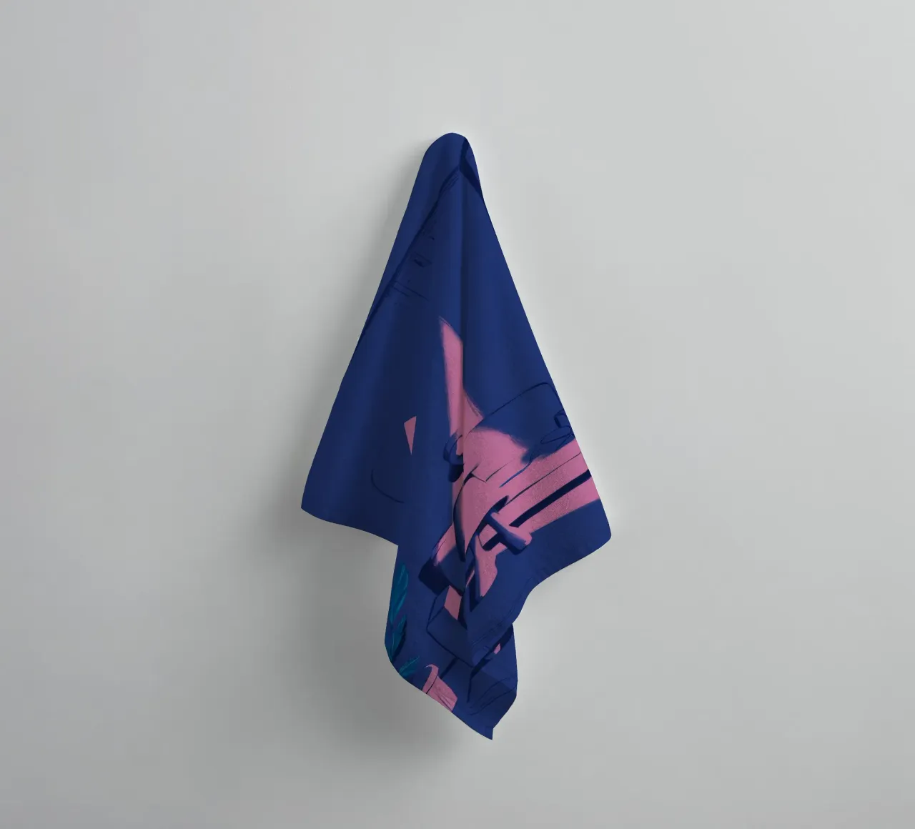 Moonlit Window Watcher towel by Ember Stone