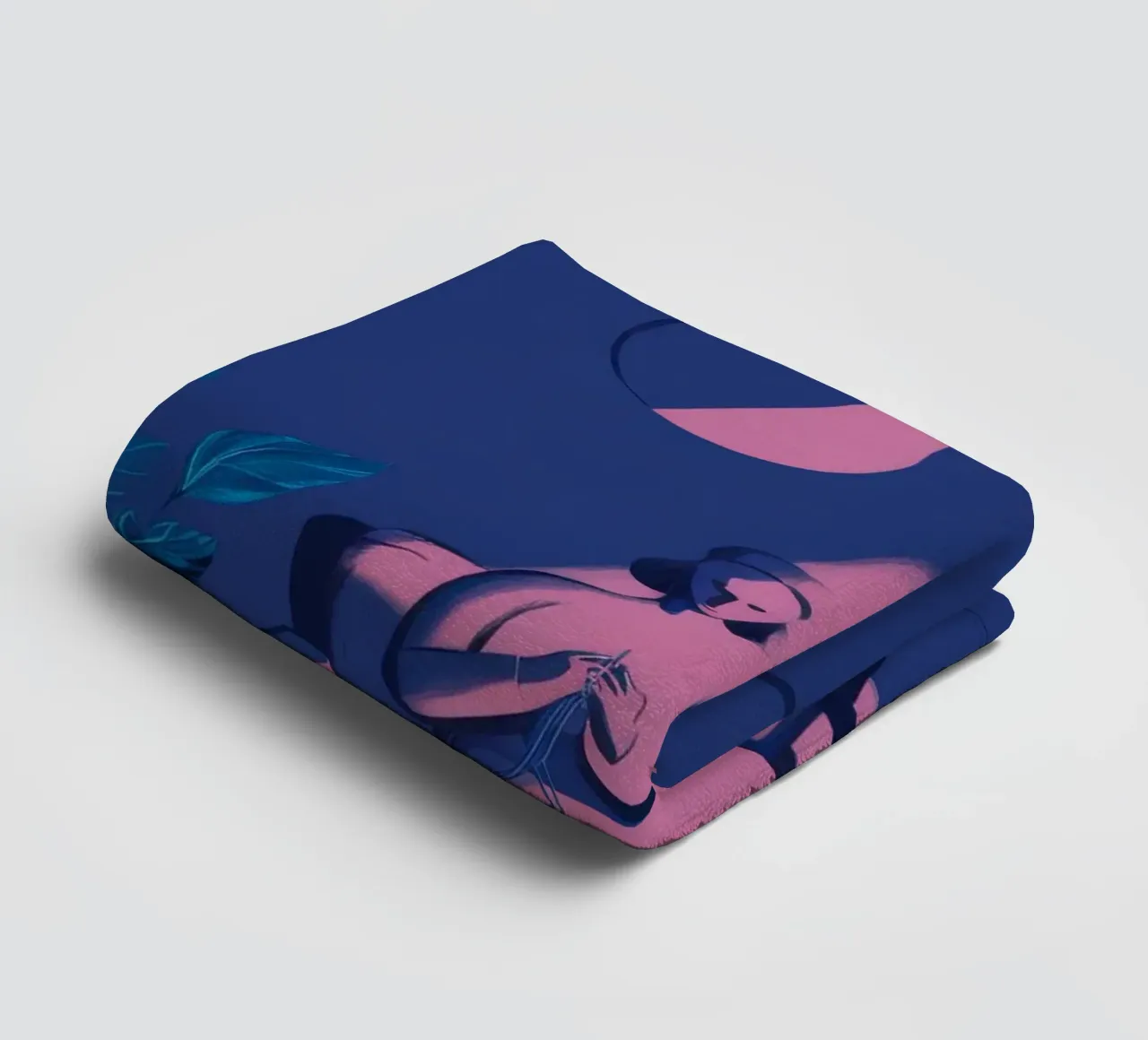 Moonlit Window Watcher towel by Ember Stone