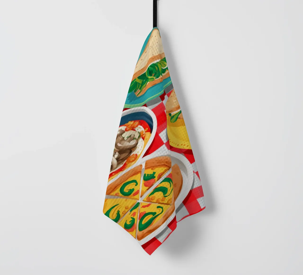 Pranzo a scacchiera canovaccio da cucina da Jasper Rune