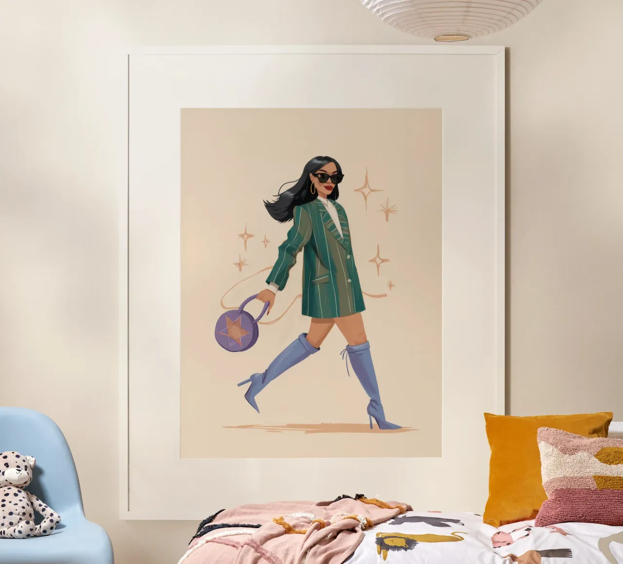 Runway Street Chic poster da Aurora Muse
