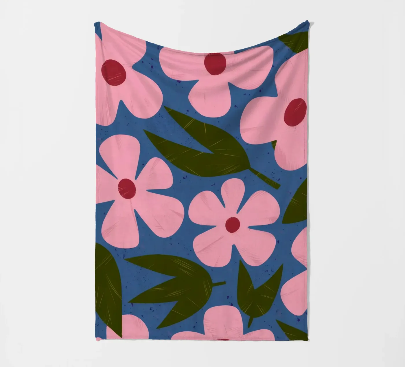 Simple Petal Pattern fleece blanket by Ember Stone