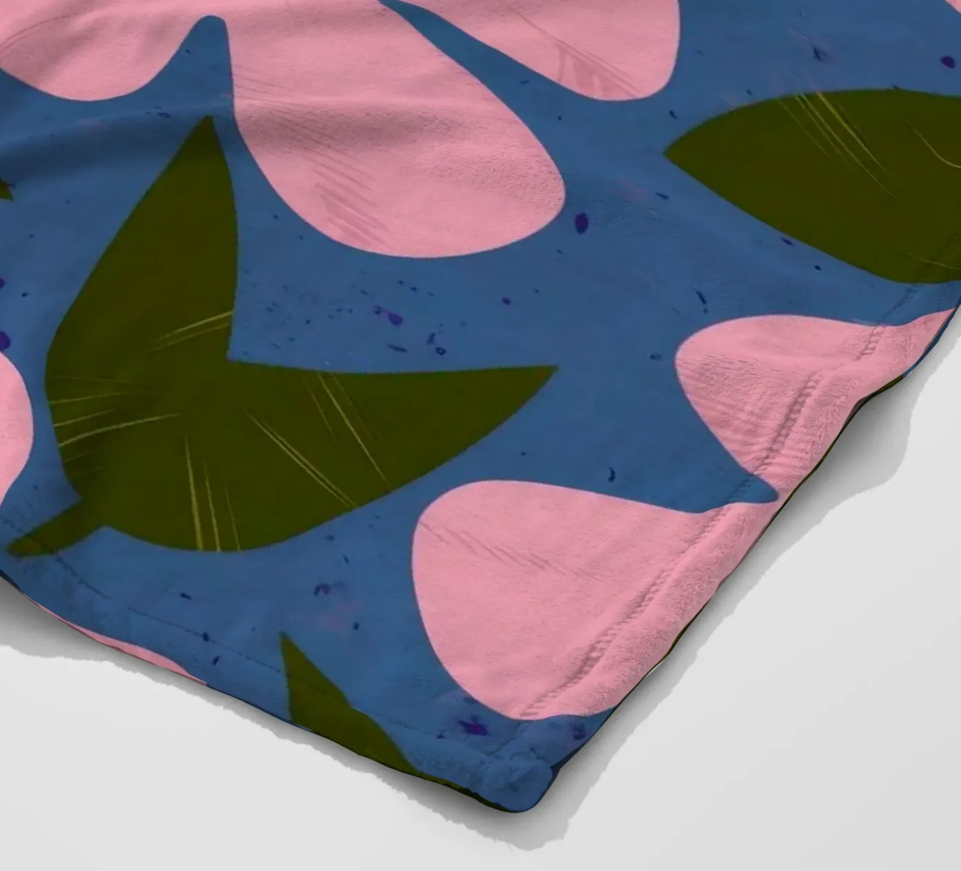 Simple Petal Pattern fleece blanket by Ember Stone