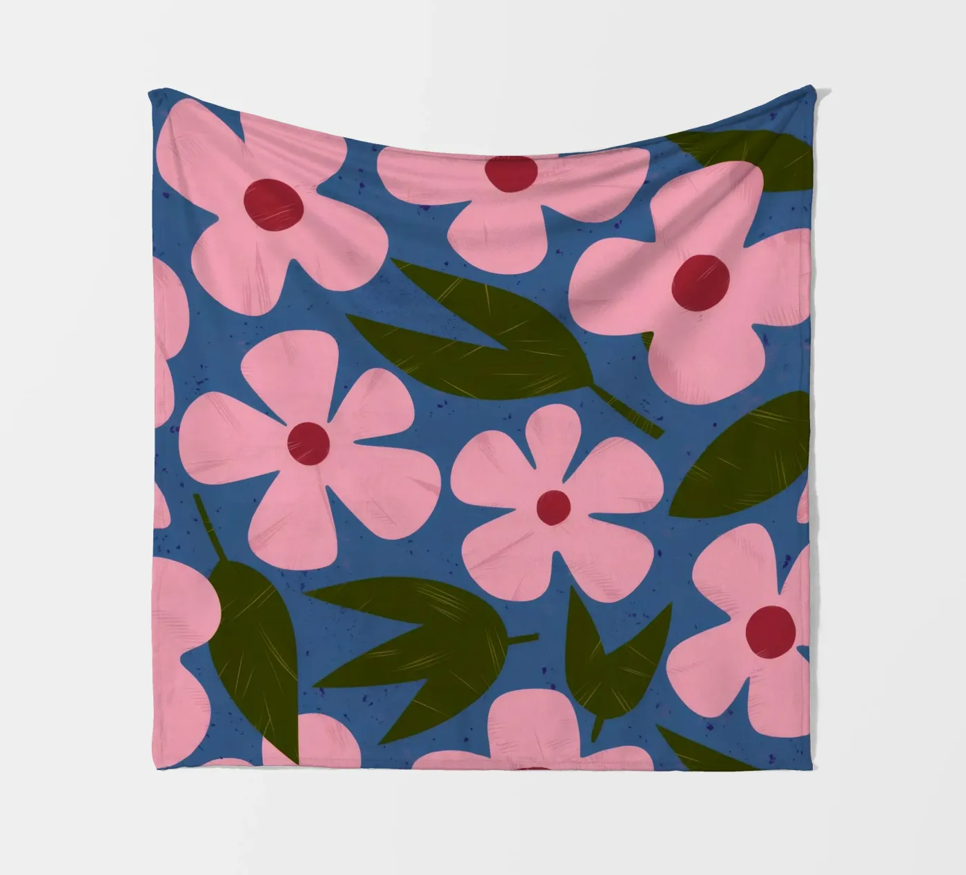 Simple Petal Pattern fleece blanket by Ember Stone
