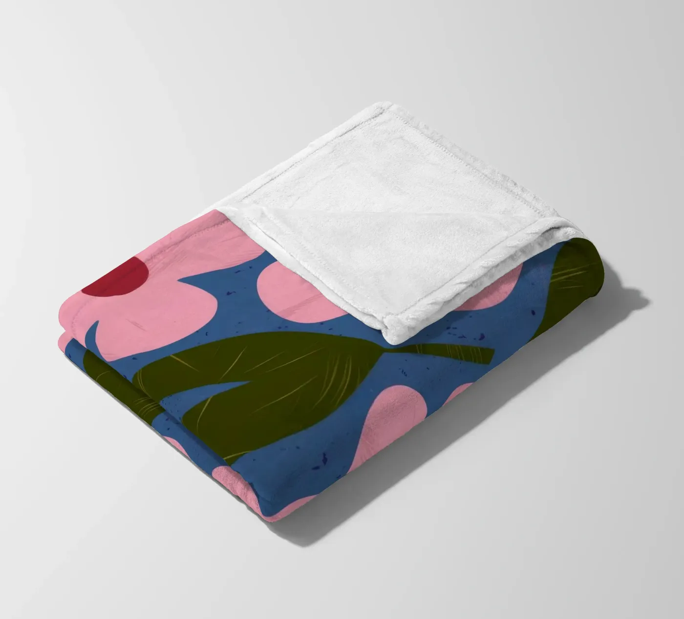 Simple Petal Pattern fleece blanket by Ember Stone
