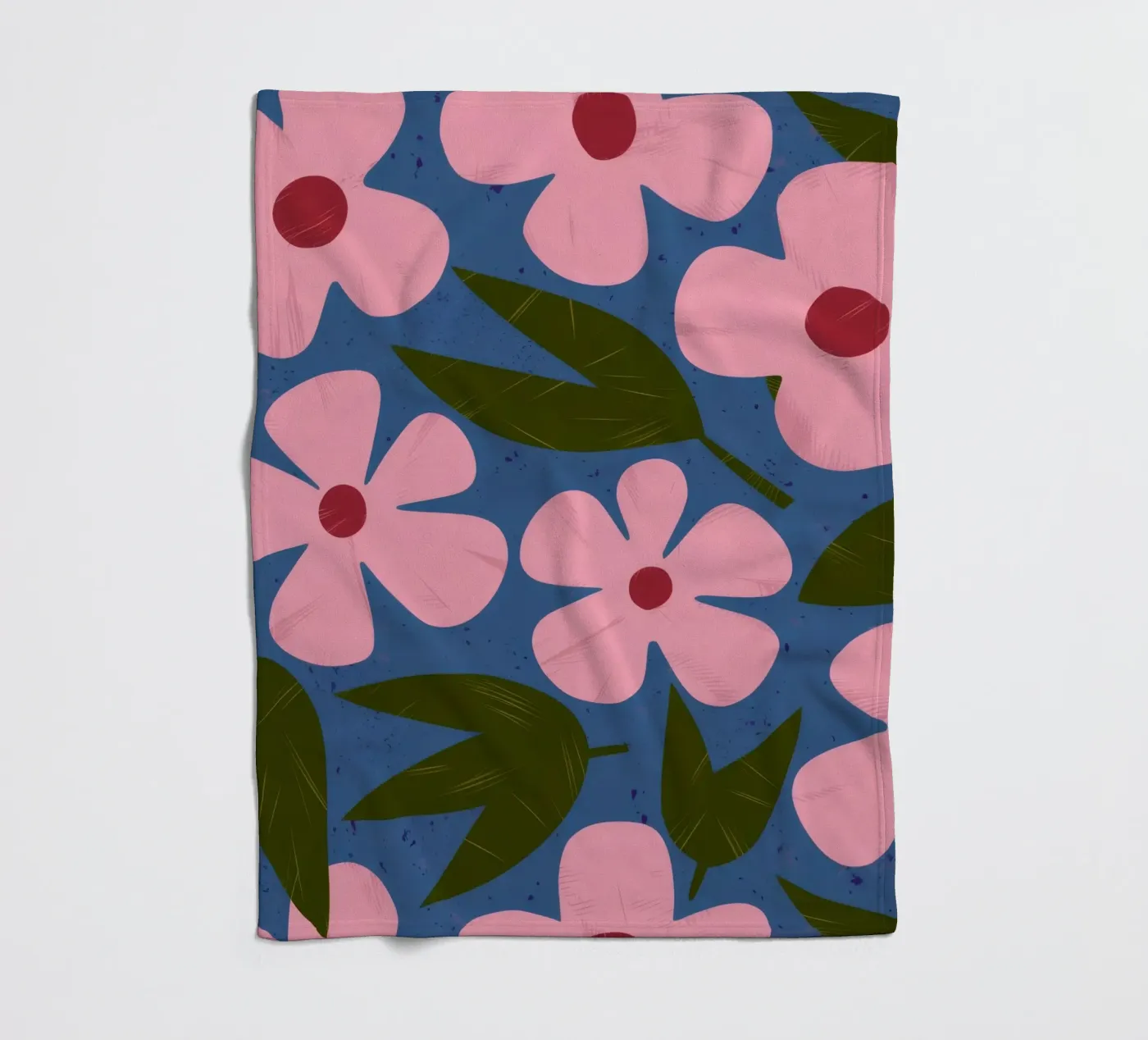 Simple Petal Pattern fleece blanket by Ember Stone