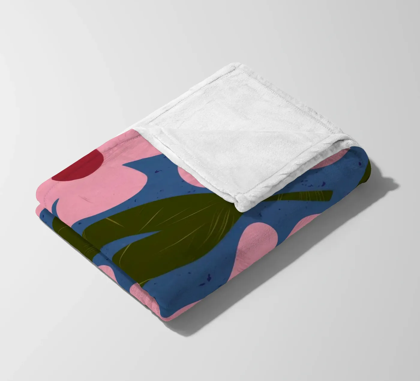 Simple Petal Pattern fleece blanket by Ember Stone
