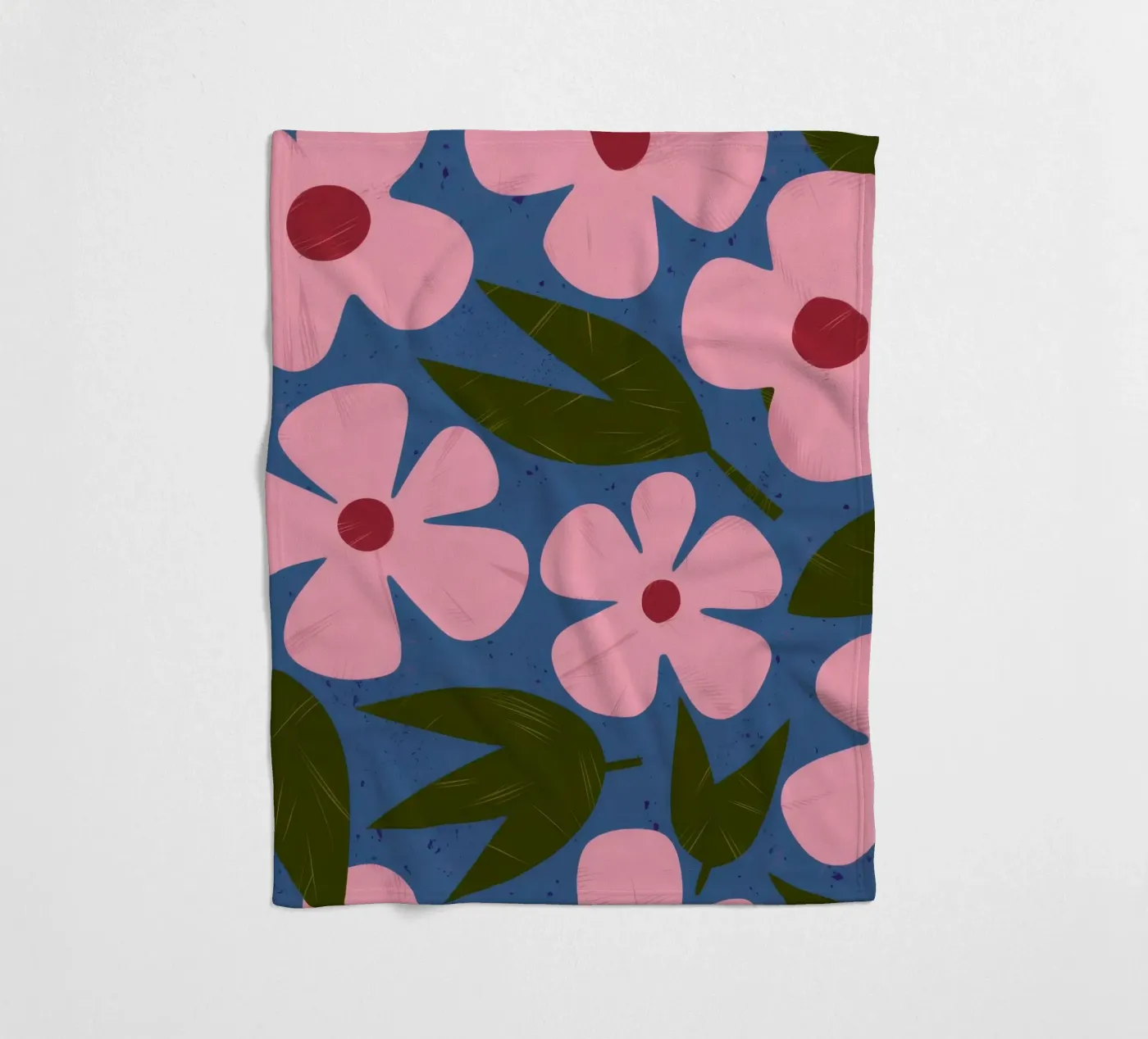 Simple Petal Pattern fleece blanket by Ember Stone