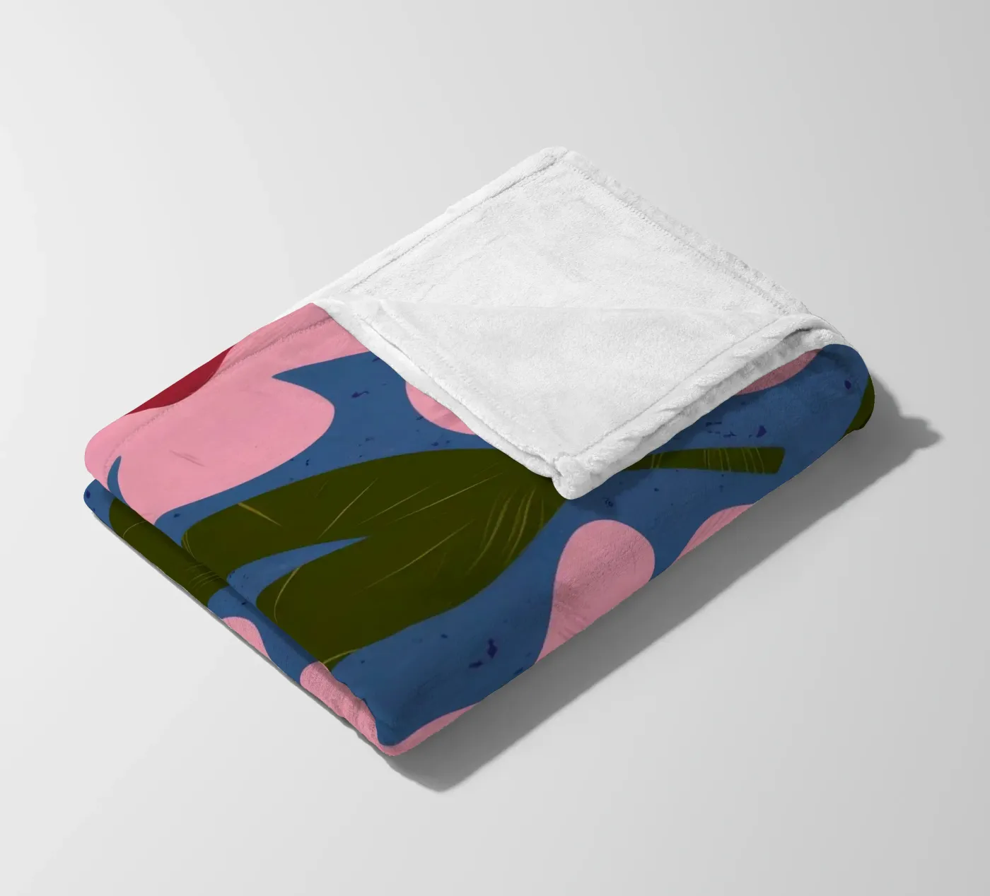 Simple Petal Pattern fleece blanket by Ember Stone