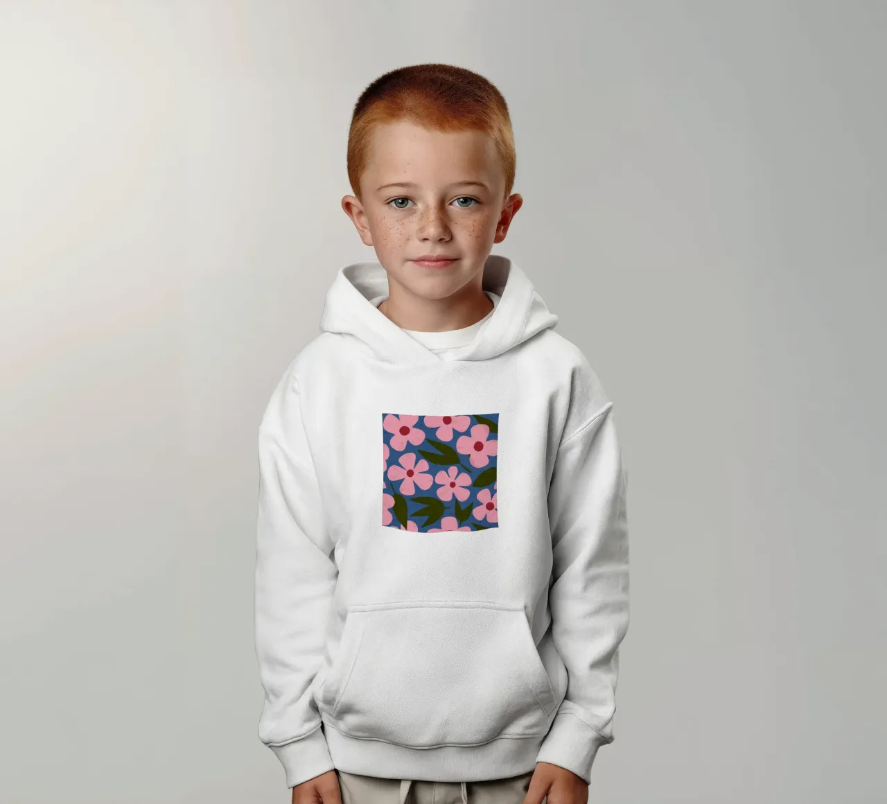 Modello a petali semplice felpa bambino con cappuccio da Ember Stone