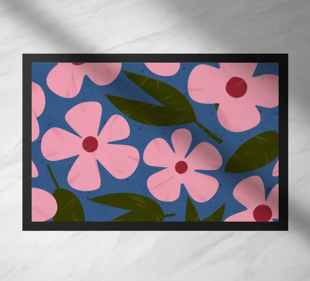 Simple Petal Pattern doormat by Ember Stone