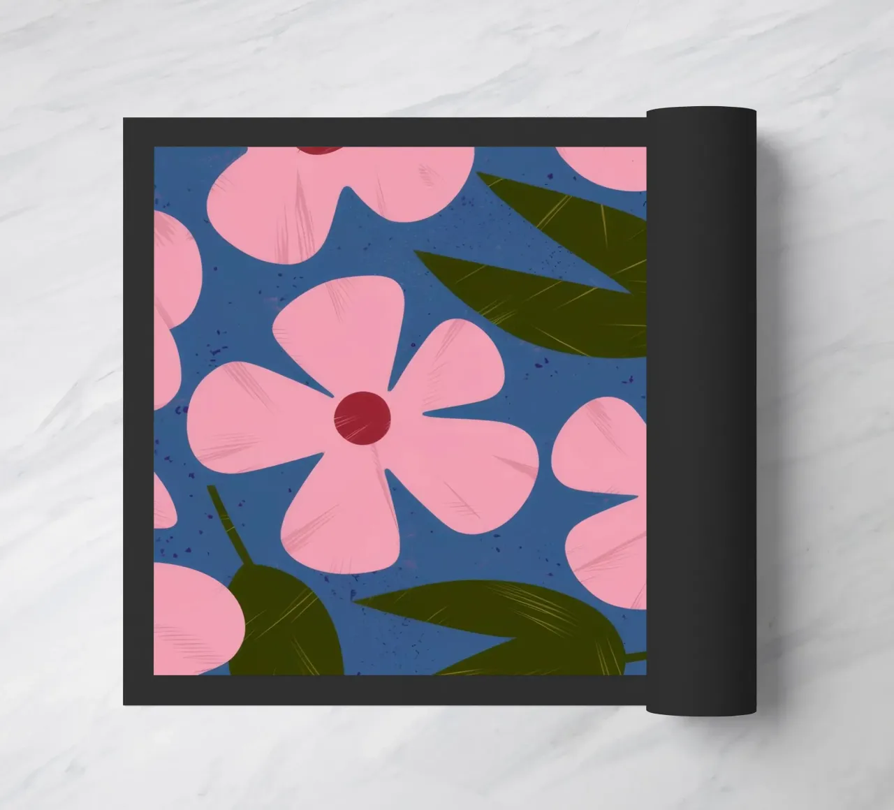 Simple Petal Pattern doormat by Ember Stone