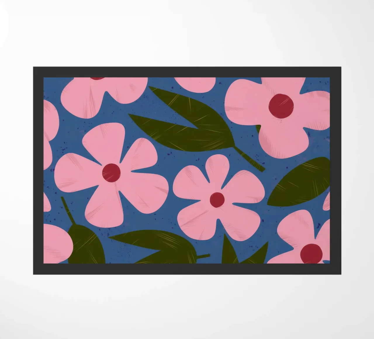 Simple Petal Pattern doormat by Ember Stone