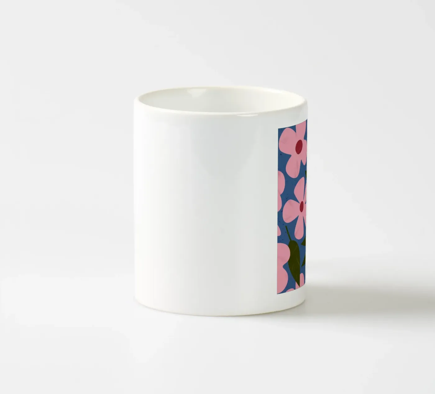 Simple Petal Pattern ceramic mug by Ember Stone