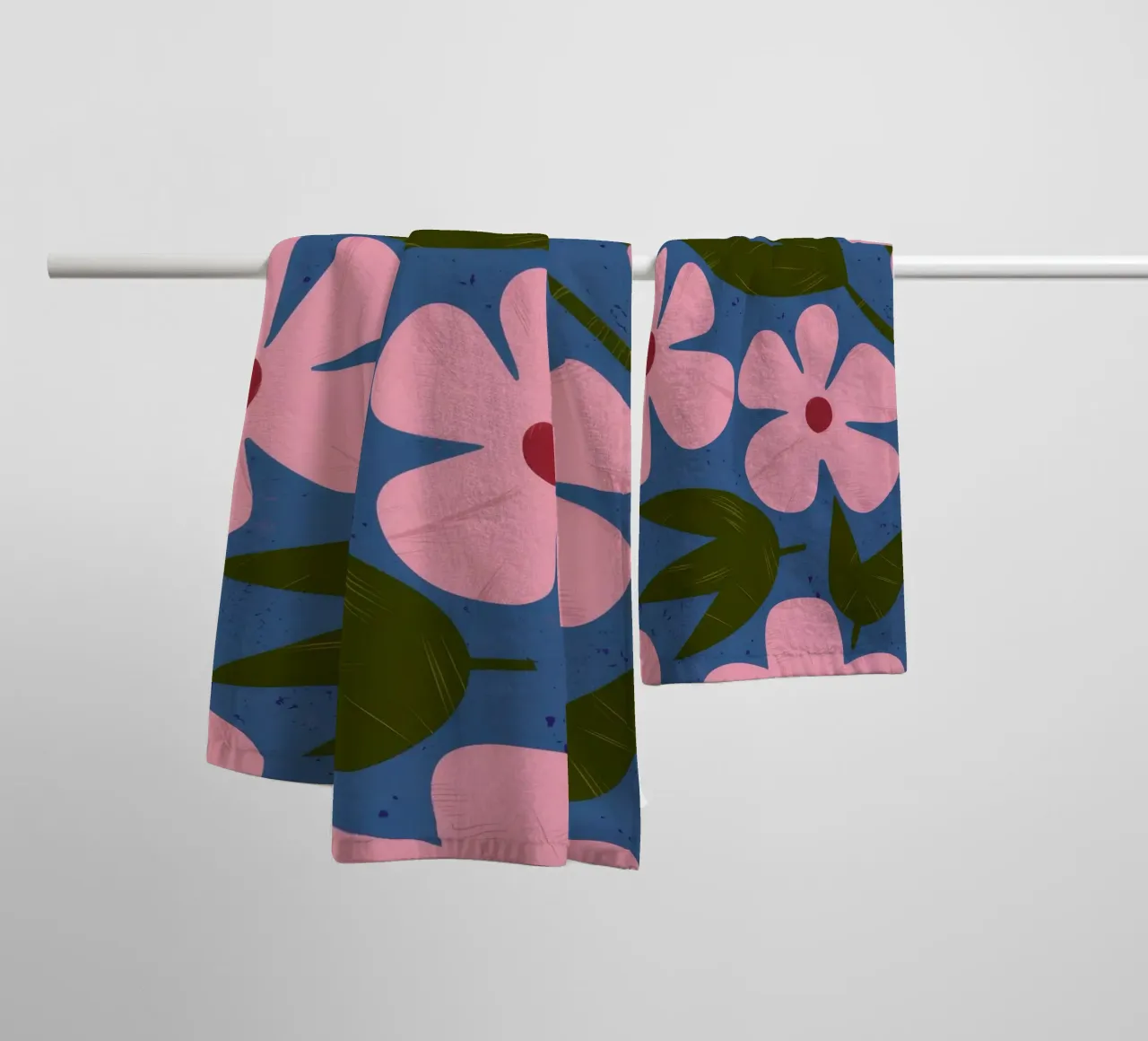 Simple Petal Pattern towel by Ember Stone