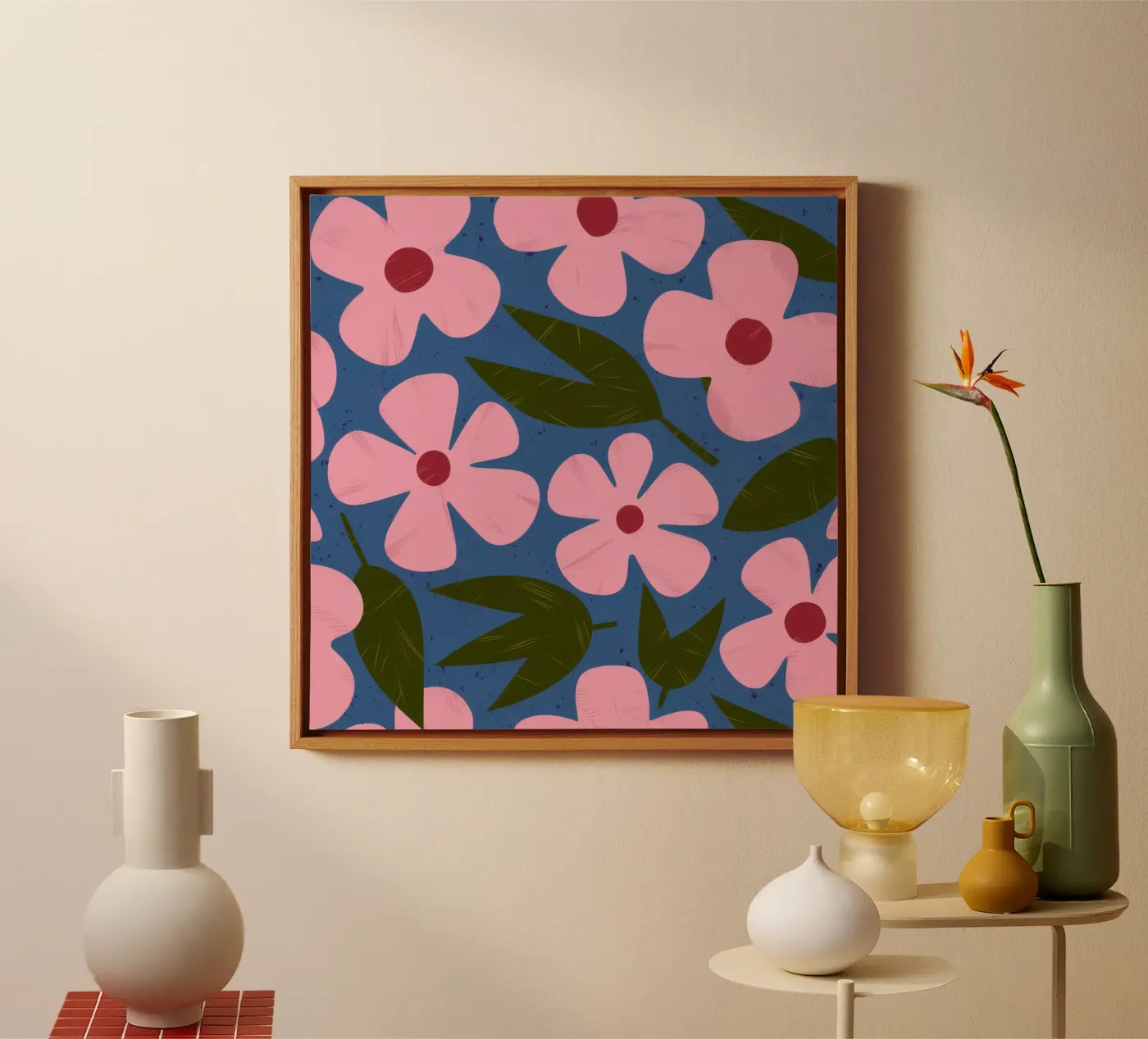 Simple Petal Pattern canvas by Ember Stone