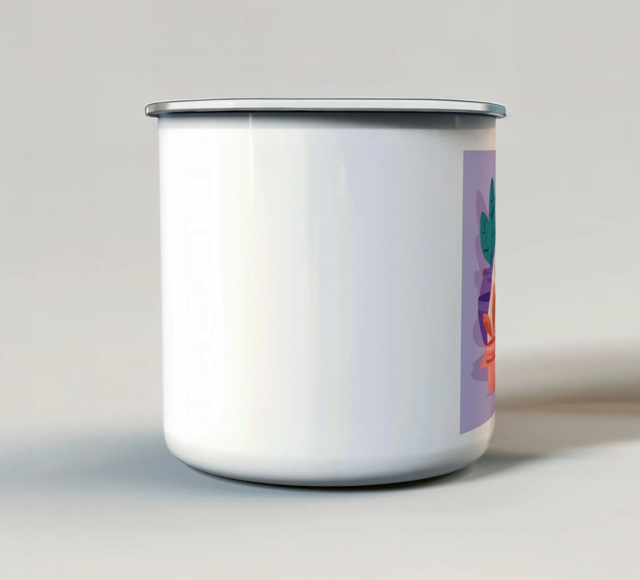 Bozzolo della ragazza delle piante tazza in smalto da Aurora Muse