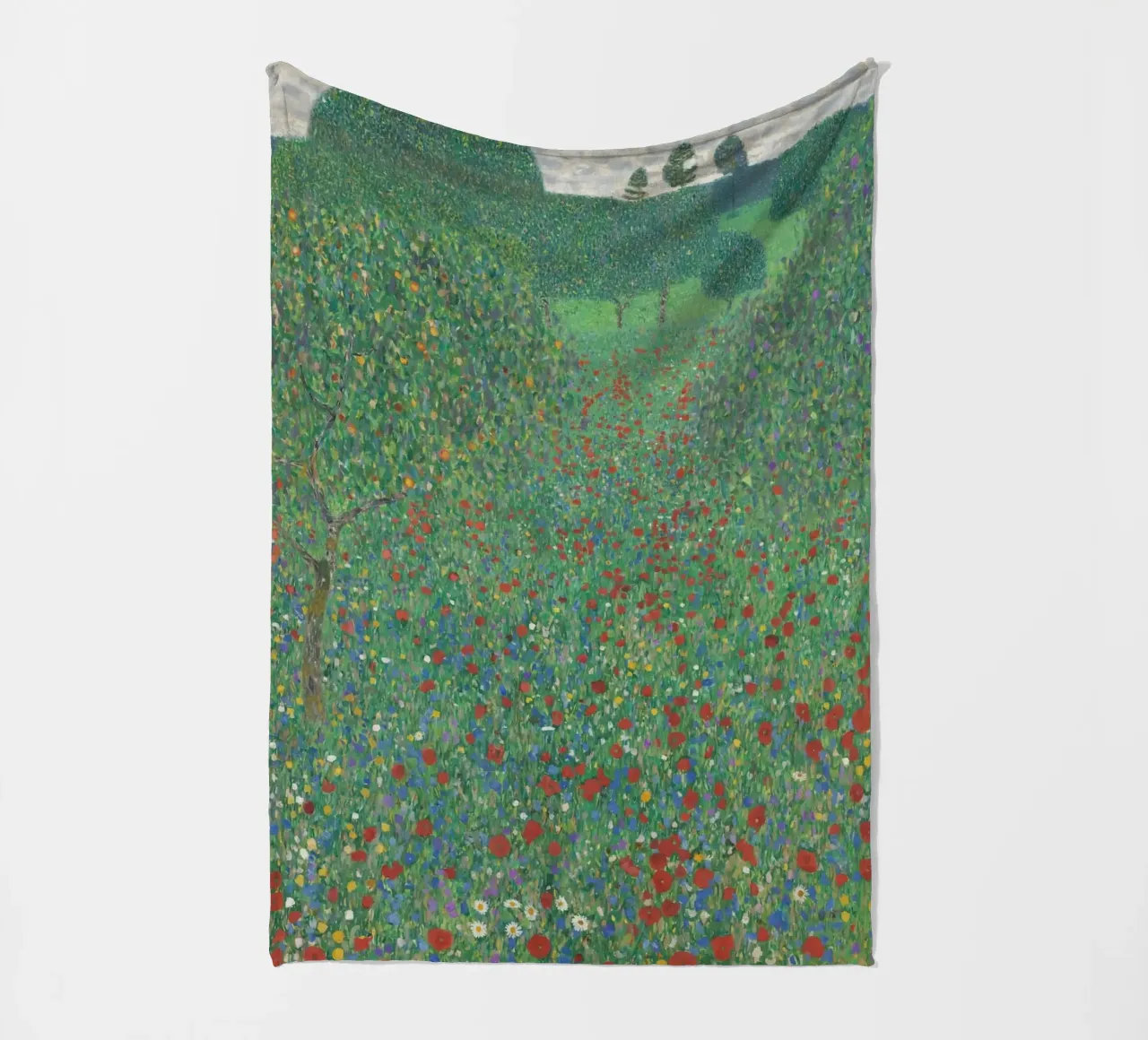 ci sono molti fiori in giardino coperta in pile da D1 Shop