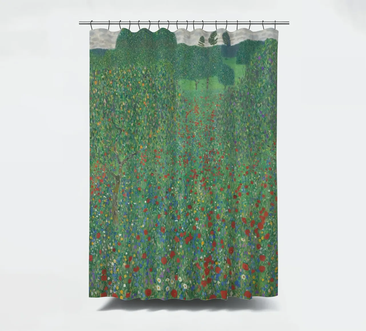 there are many flowers in the garden shower curtain by D1 Shop