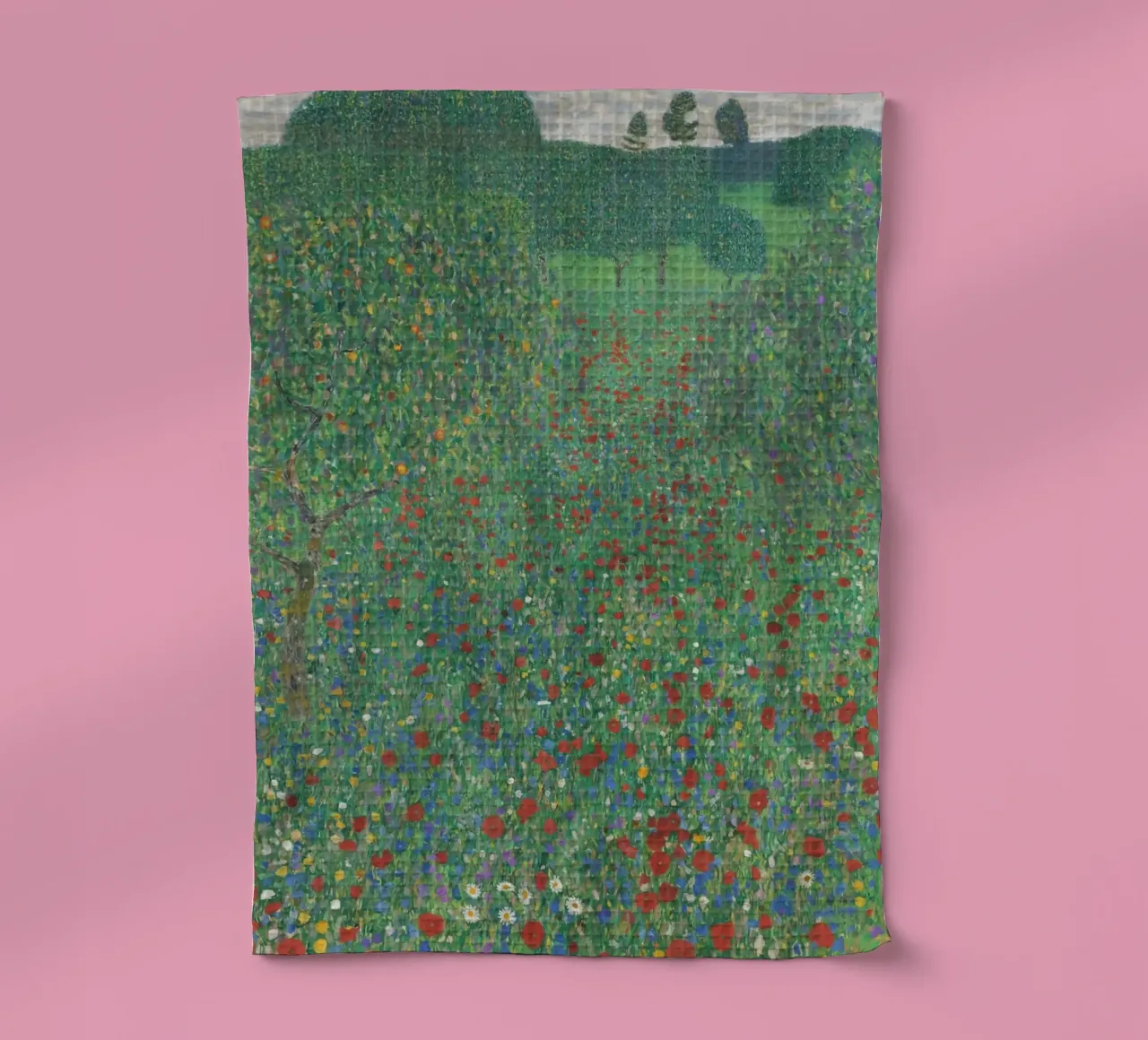 il y a beaucoup de fleurs dans le jardin torchon de D1 Shop